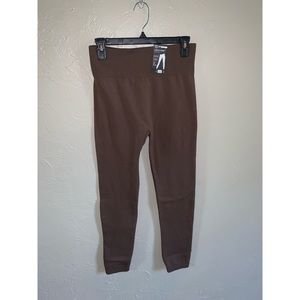 Textured fleece lined leggings